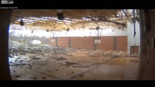 Henryville High School Gymnasium Destroyed by EF4 Tornado HD [upl. by Eibber]