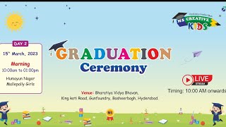 Graduation Ceremony  2023 MS Creative Kids Day  2 Humayun Nagar Mallepally Girls [upl. by Trammel]