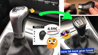 BMW Schaltknauf wechseln gegen M Look für 5€ von Aliexpress  DIY  Tutorial [upl. by Aillicec]