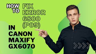 How to fix error 6800 in Canon GX6070  Maxify Printer  Error Solutions [upl. by Bondon689]