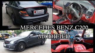 MERCEDESBENZ C200 MODIFIED  DUALTONE INTERIOR  ALLOY WHEELS  PROJECTOR LIGHTS  ANDROID PLAYER [upl. by Madancy]