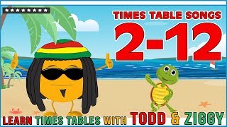 Times Table Songs 2  12 Learn Multiplication with Todd amp Ziggy The Fun Way [upl. by Nniuqal]