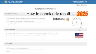 DV Lottery Result 2025  How To Check DV Lottery Result 2024 in Nepal [upl. by Marline]