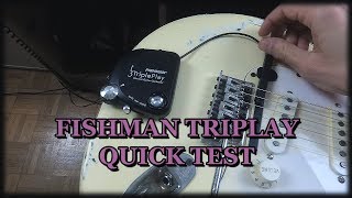 FISHMAN TRIPLE PLAY WIRELESS MIDI CONTROLLER TEST DEMO [upl. by Florry]