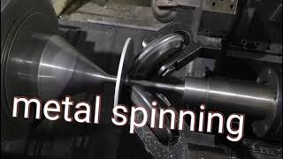 6mm aluminum alloy metal spinning process  shear spinning [upl. by Estrella808]