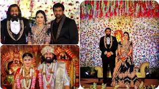 Dhruva Sarja And Prerana Marriage And Reception Video  Chiru Sarja And Meghana Cute Moments [upl. by Arabelle]