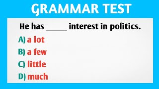 QUANTIFIERS IN ENGLISH  much any  a lot many little How to use  Grammar Quiz Pt3 [upl. by Correna362]