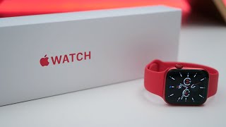 Apple Watch Series 6 Unboxing Setup and First Look [upl. by Llennahc489]