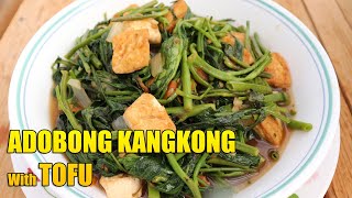 Adobong kangkong with Tofu [upl. by Yenattirb683]