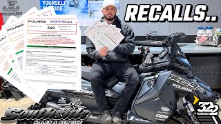 POLARIS SNOWMOBILE RECALLS  CLUTCH RECALL  FUEL LINE RECALL  NEW P22  WHAT ARE THE FIXES [upl. by Ardnal190]