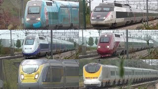 A Day of Spotting High Speed Trains at TGV Haute Picardie  060917 [upl. by Peisch251]