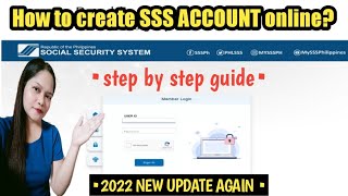 How to create SSS ACCOUNT ONLINE 2022 Paano mag register sa SSS ONLINE [upl. by Althea540]