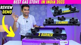 Best gas stove in India 2023 🔥 Blow hot gas stove sapphire manual 2 burner  3 burner  4 burner [upl. by Haneeja443]