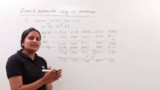 Excess3 Subtraction using 10’s Complement Example [upl. by Robinetta]