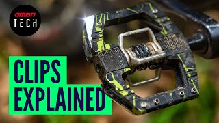 Clips For Beginners  Clipless MTB Pedals Explained [upl. by Kelby]