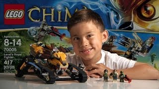 LAVALS ROYAL FIGHTER  LEGO Legends of Chima Set 70005 Timelapse Build Unboxing amp Review [upl. by Enait119]