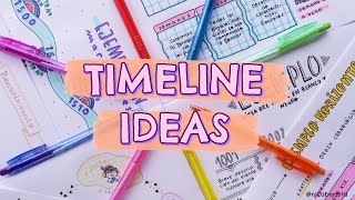 HOW TO MAKE A TIMELINE FOR SCHOOL PROJECT 🌜TIPS FOR BETTER NOTES🌛 AESTHETIC NOTE TAKING [upl. by Carleton]