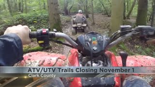 Heads Up Clark County to close ATV and UTV trails by November 1st [upl. by Fiske]