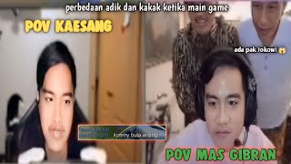 MOMEN MAS GIBRAN SAMA KAESANG MAIN GAME DILIATIN PAK JOKOWI😱 ADA BOCIL ML TOXIC🤨 [upl. by Karlik]