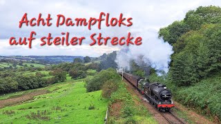 Acht Dampfloks auf steiler Strecke  Die HerbstGala bei der NYMR [upl. by Verlee]