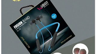 UBON CL 20 FB wireless neckband Bluetooth headset unboxing and review in hindi [upl. by Sacks544]