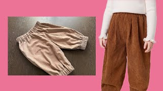 ✅✂️Sewing baby pants DIY [upl. by Atcliffe]