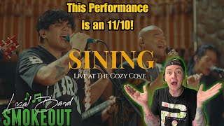 Dionela  Sining ft Jay R  Reaction  LIVE AT THE COZY COVE [upl. by Yelreveb]