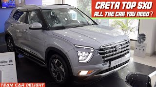 Creta 2022 Top Model  Walkaround Review with On Road Price  Hyundai Creta 2021  SX O [upl. by Chirlin948]