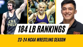 184lb Rankings  Preview 2324 NCAA Wrestling Season [upl. by Jonathon]