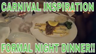 Carnival Inspiration Ep 7 I Formal Night Dinner I After Show carnivalinspiration cruisevlog [upl. by Ignace971]