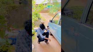 Car തട്ടി full scratch വീണുപോയി guys 🥵🥵How to remove car scratchshortstranding realorfake [upl. by Hayward699]