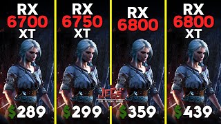 RX 6700 XT vs RX 6750 XT vs RX 6800 vs RX 6800 XT  Ryzen 5 7600  Tested in 15 games [upl. by Adelaja785]