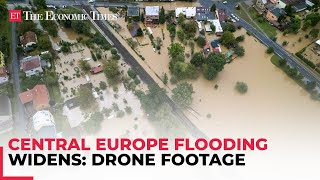 Drone footage show major flooding as storm Boris lashes central Europe toll rises to 14 [upl. by Iosep]