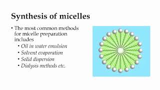 Micelles I Organic Nanomaterials I Nanobiotechnology [upl. by Hoye]