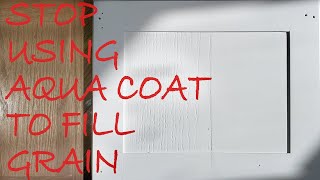 How To Fill Wood Grain On Oak Cabinets Stop Using Aqua Coat [upl. by Havens]