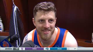 Isaiah Hartenstein PostGame Interview  Brooklyn Nets vs New York Knicks [upl. by Yeldua]