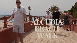 ALCUDIA beach walk 27 June 2024 mallorca [upl. by Leahpar]