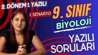 SENARYO 1  9 SINIF BİYOLOJİ 2 DÖNEM 1 YAZILIYA HAZIRLIK  PDF 2023  2024 [upl. by Hgiel]