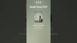 Rap G95  Donald TRUMP 2024 v1 [upl. by Nnylimaj]