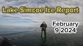 Lake Simcoe Warm Front Ice Report February 9 2024 [upl. by Asiruam891]