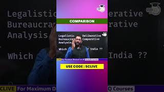 What is the difference between Legalistic and Deliberative Bureaucracy  shorts ias upsc [upl. by Aicirtap]