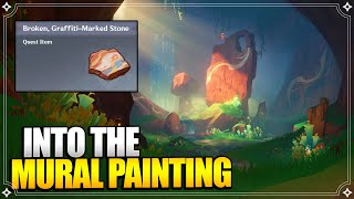 How to unlock Manse of Monetoo Murals  Into The Painting  World Quests amp Puzzles 【Genshin Impact】 [upl. by Larisa]