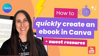 How to quickly create an ebook in Canva [upl. by Aikram91]