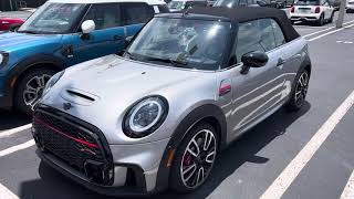 2024 MINI JCW Convertible in Melting Silver III  In the sunlight [upl. by Eldridge]