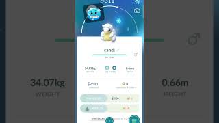 My Sandshrew in Pokemon go [upl. by Suivatram]