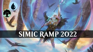 SIMIC RAMP 2022  Adventures in the Forgotten Realms Standard Deck  Magic The Gathering Arena [upl. by Schwejda]