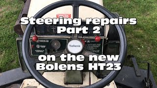 Bolens HT23  Steering repairs Part2 on new HT23 [upl. by Anaeed]