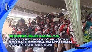 Warga Sukamulya Peringati Hari Pahlawan dengan Sepeda Santai dan Doorprize Meriah [upl. by Adabelle]