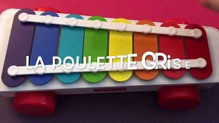 Comment jouer LA POULETTE GRISE comptine  berceuse pour enfants  Xylophone pour enfants [upl. by Nagle]