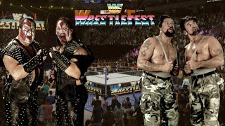 WWF WrestleFest  Demolition Vs The Bushwhackers 4 [upl. by Arabel]